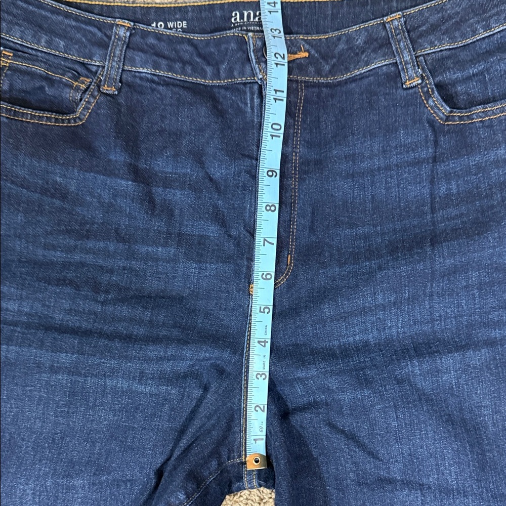 a.n.a Women's Deep Blue Wide Leg Jeans SKU0984 - Picture 4 of 9